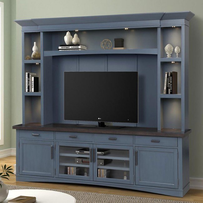 Craftsman style built in hot sale entertainment center