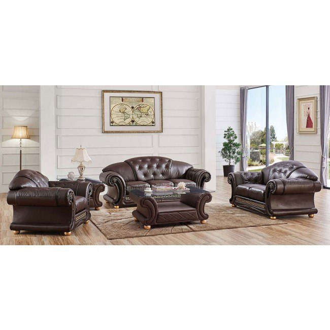 Apolo Living Room Set Brown