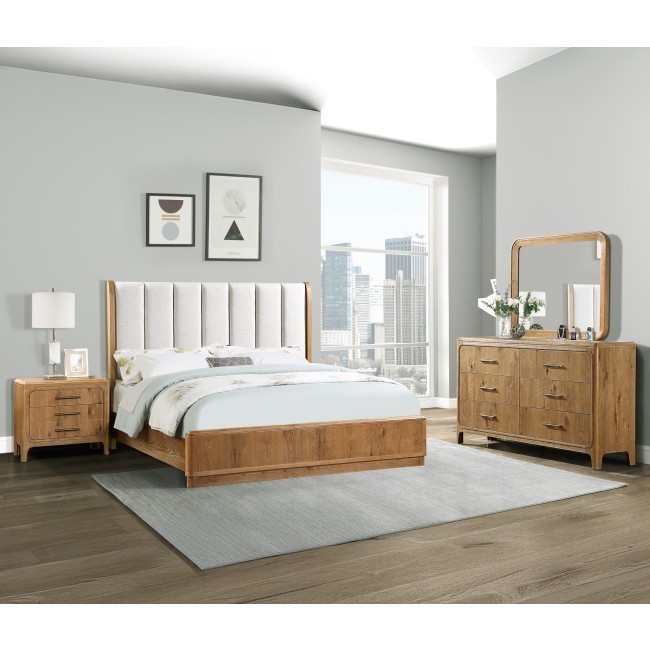 Westcott Cerused Natural Bedroom Set