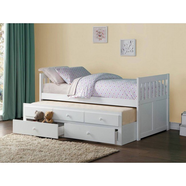 Galen Twin Trundle Bed w/ Storage Drawers