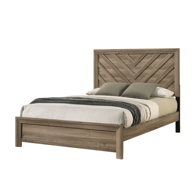 Valor Light Brown Youth Panel Bed