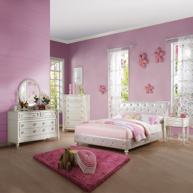 Dorothy Youth Upholstered Sleigh Bedroom Set