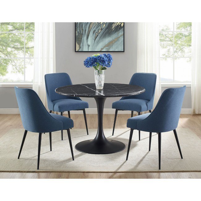 Navy and silver chair online