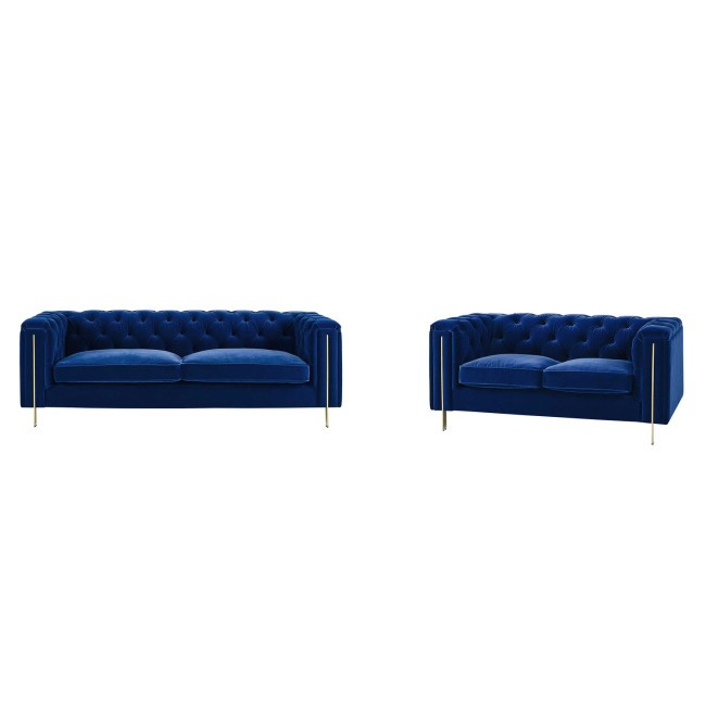Charlene Living Room Set (Blue)