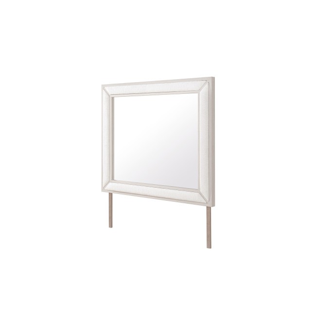 Clara Beige Upholstered Mirror