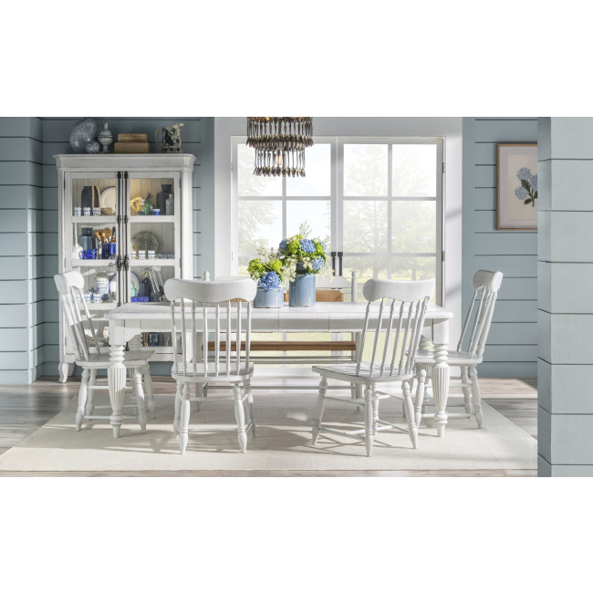 Vintage Market Picket Fence Dining Room Set w/ Bench