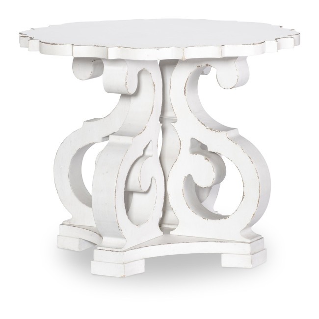 Vintage Market Picket Fence Corbel Base End Table