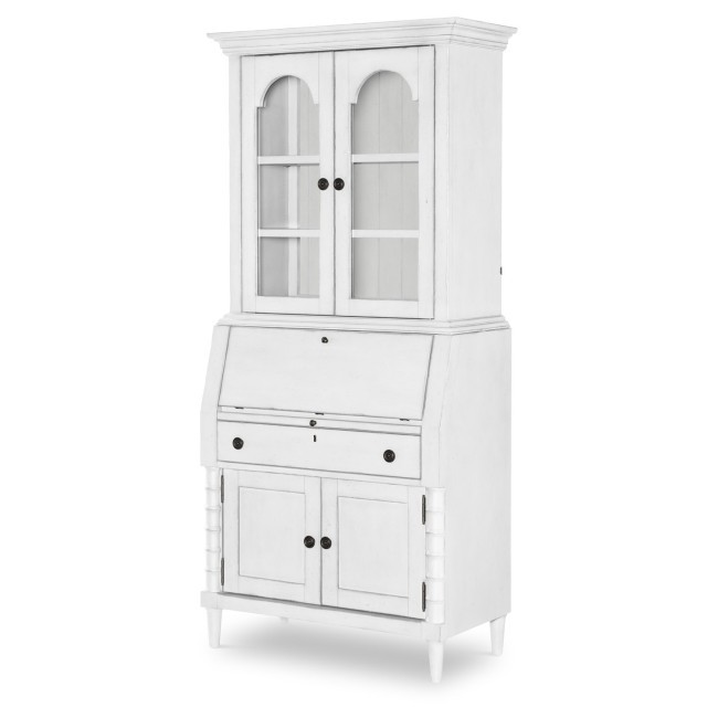 Vintage Market Picket Fence Secretary Cabinet