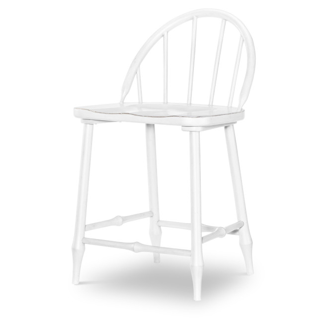 Vintage Market Picket Fence Windsor Counter Height Chair (Set of 2)