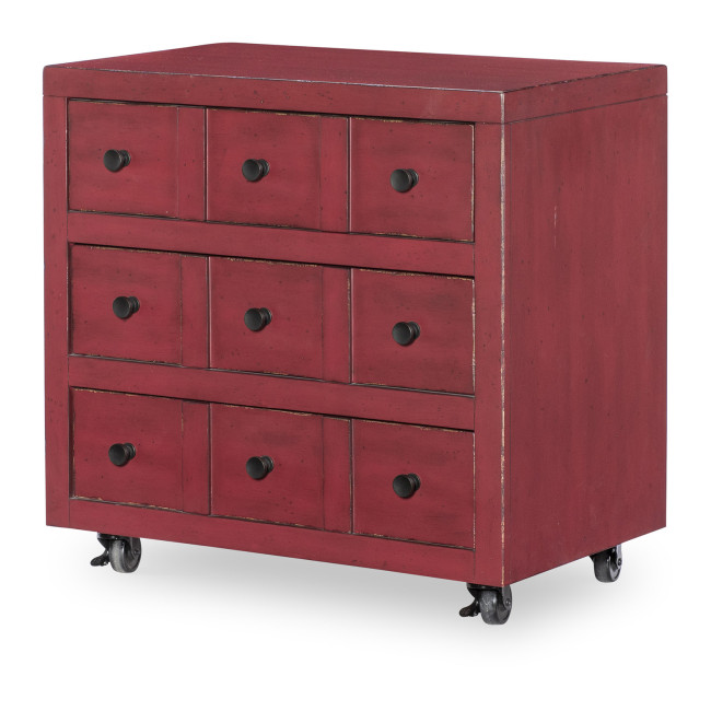 Vintage Market Spiced Apple Apothecary Chest Nightstand