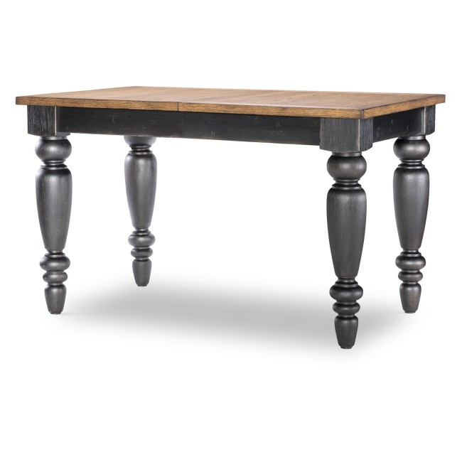 Vintage Market Kettle Black and Barnwood Oak Counter Height Table
