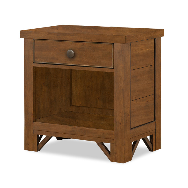 Lake House Pinecone Open Nightstand