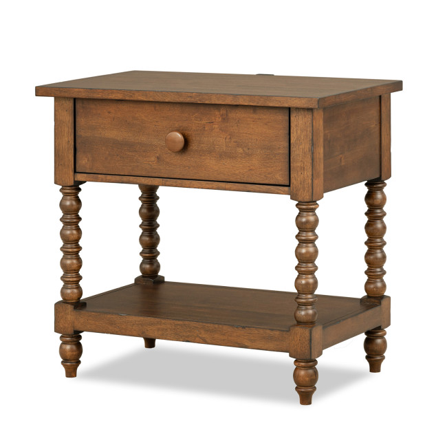 Lake House Pinecone Jenny Lind Open Nightstand