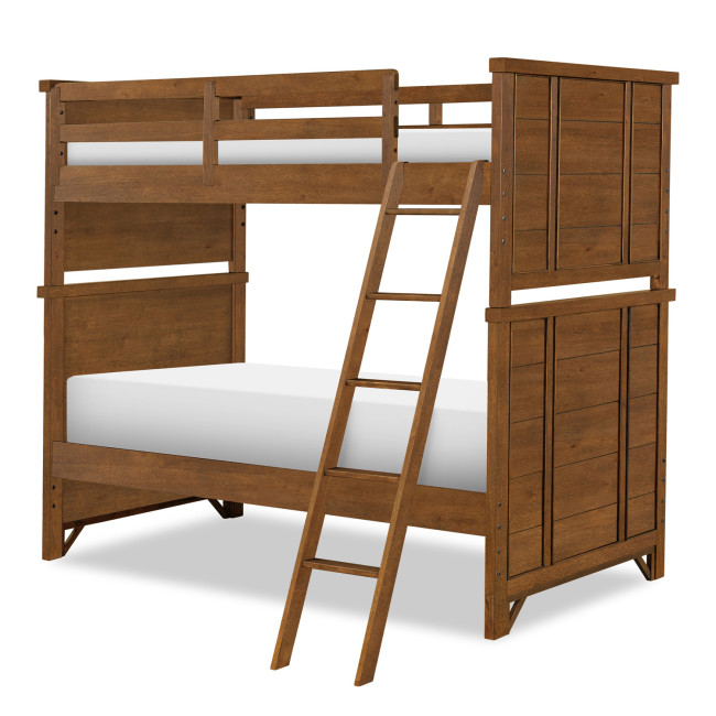 Lake House Pinecone Twin over Twin Bunk Bed