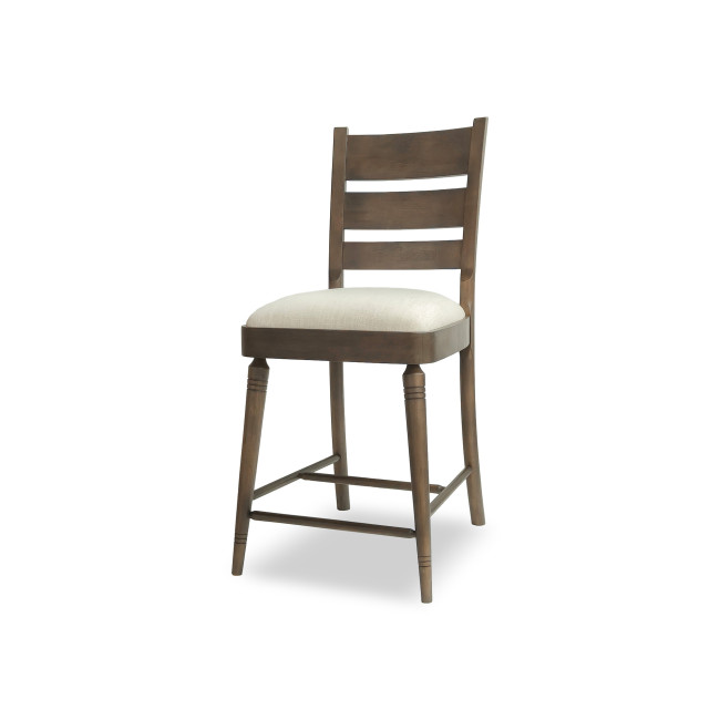 Lake House Dried Tobacco Ladder Back Counter Height Chair (Set of 2)