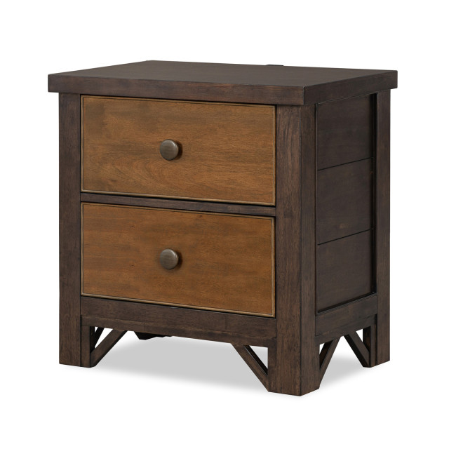 Lake House Pinecone and Dried Tobacco Drawer Nightstand