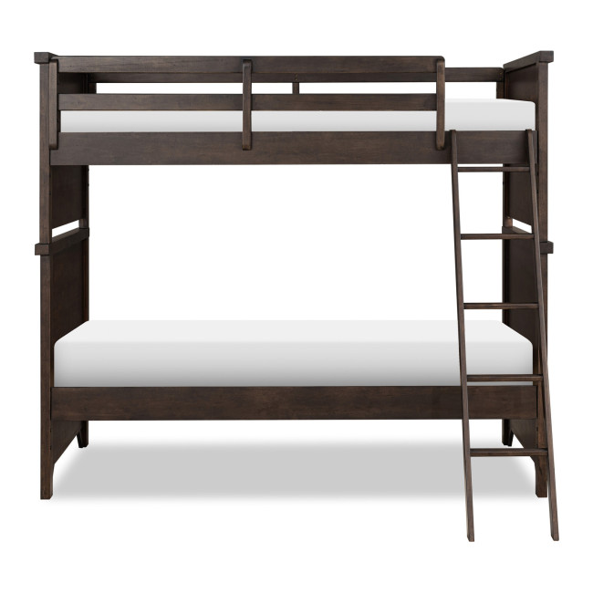 Lake House Pinecone and Dried Tobacco Full over Full Bunk Bed