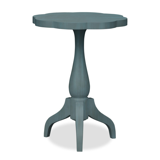 Lake House Sea Glass Round End Table