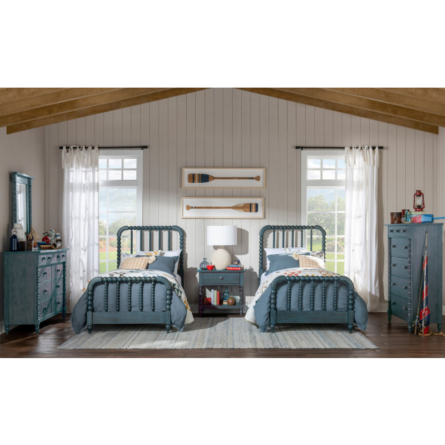 Lake House Sea Glass Youth Jenny Lind Bedroom Set