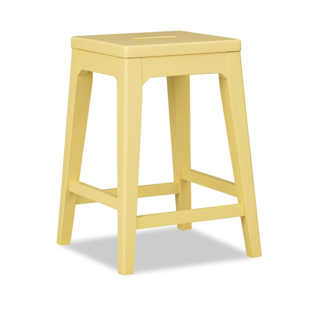 Lake House Golden Hour Counter Height Backless Stool (Set of 2)