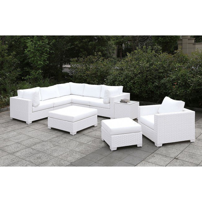 White rattan clearance garden furniture