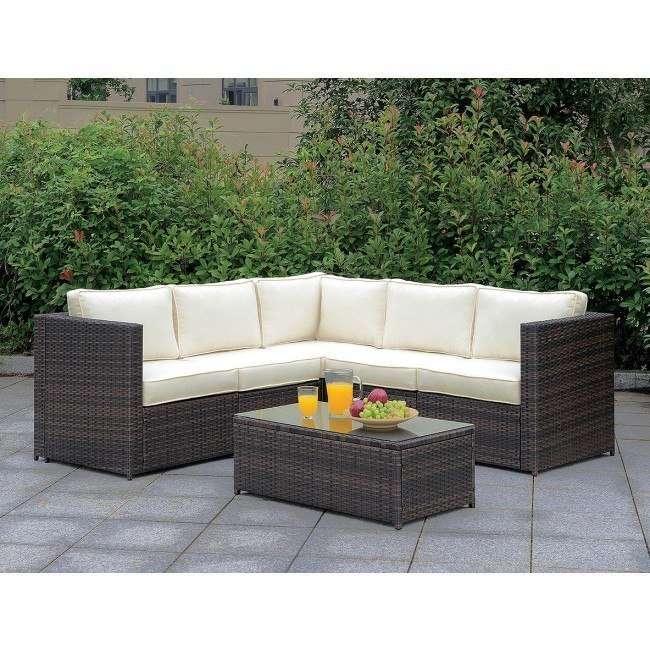 Ilona Outdoor L Shaped Sectional Set Configuration 9 Furniture