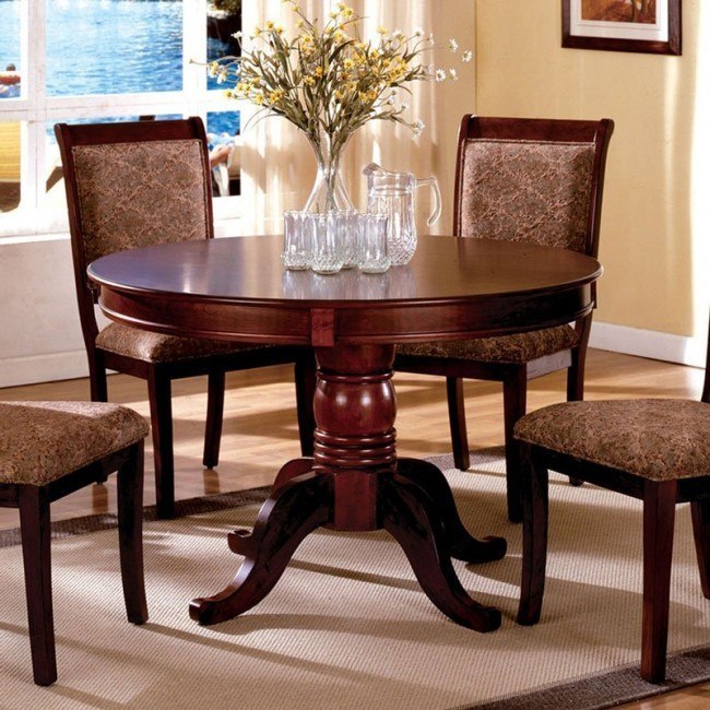 St Nicholas II Round Dining Table Furniture Of America ...
