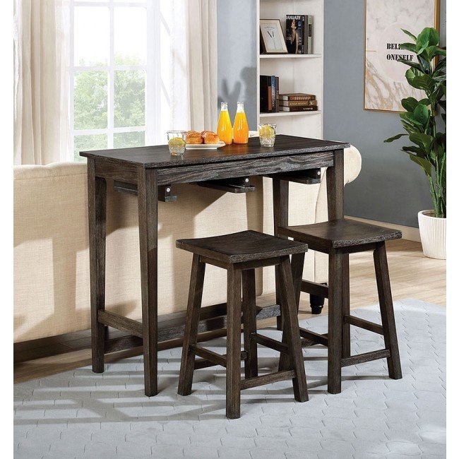 3 piece bar best sale height table set
