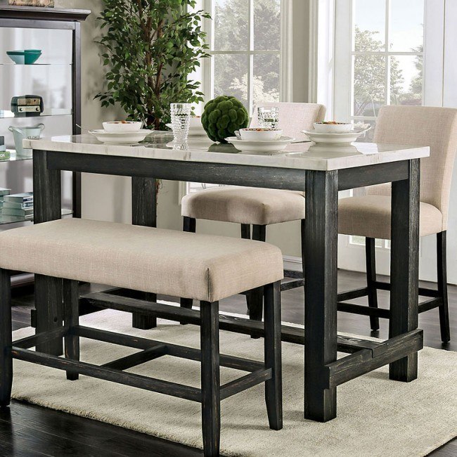 Brule counter height table top