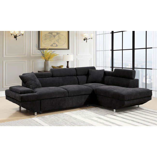 Foreman Right Chaise Sectional W Pull