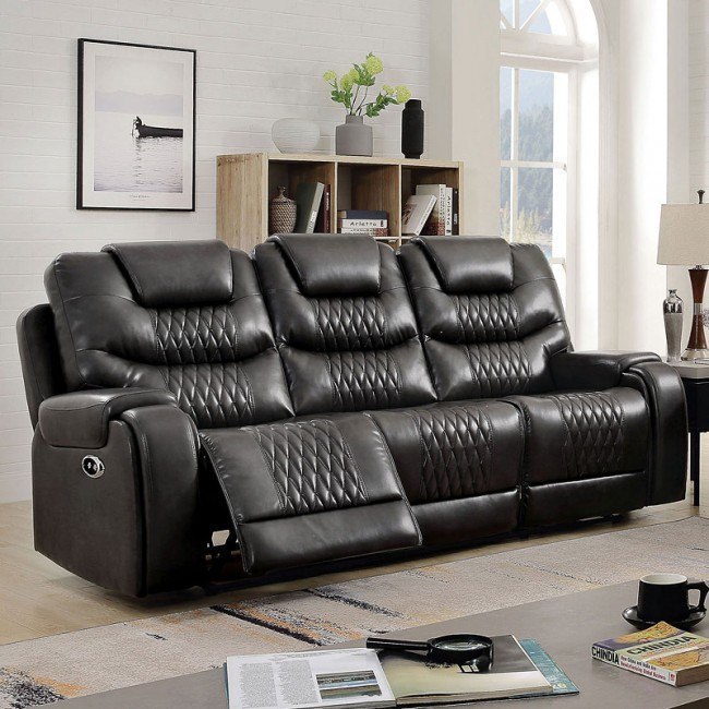 Marley Reclining Sofa Gray