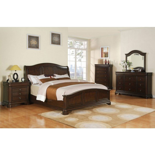 Cameron Panel Bedroom Set (Cherry)