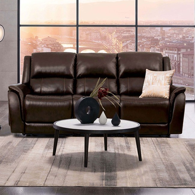 Gorgius Power Reclining Sofa (Espresso)