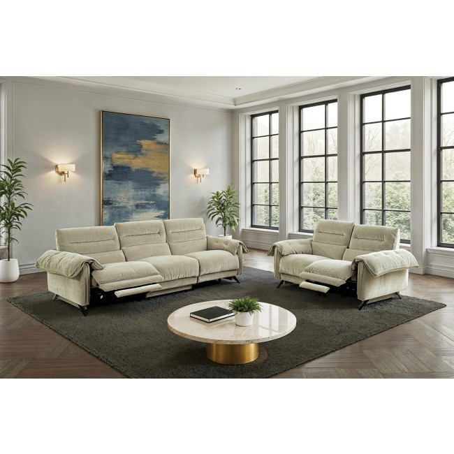 Morley Taupe Power Reclining Living Room Set