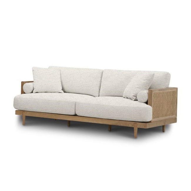 Alesund Sofa (Beige and Light Oak)