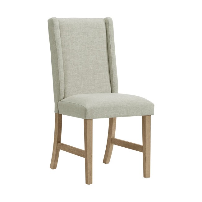 Eleanor Brown Dining Side Chair w/ Heirloom Fabric (Set of 2)