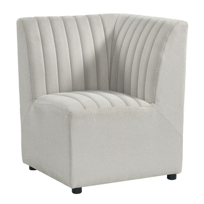 Jemma Beige Linen Corner Chair