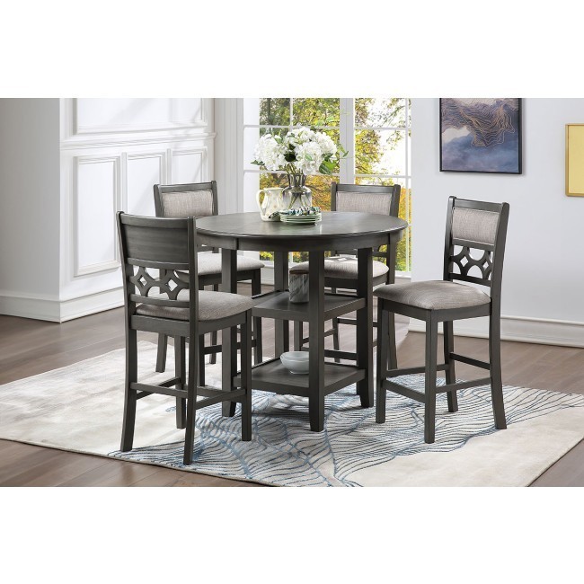Mitchell Gray 5-Piece Counter Height Dining Room Set