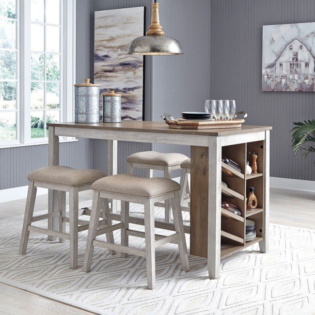 Skempton Counter Height Dining Set w/ Stools