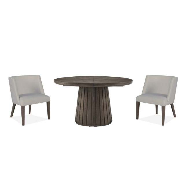 Kavanaugh Round Dining Room Set w/ Upholstered Chairs