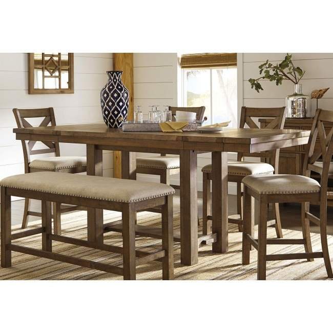Moriville Counter Height Dining Table Signature Design 2 Reviews Furniture Cart