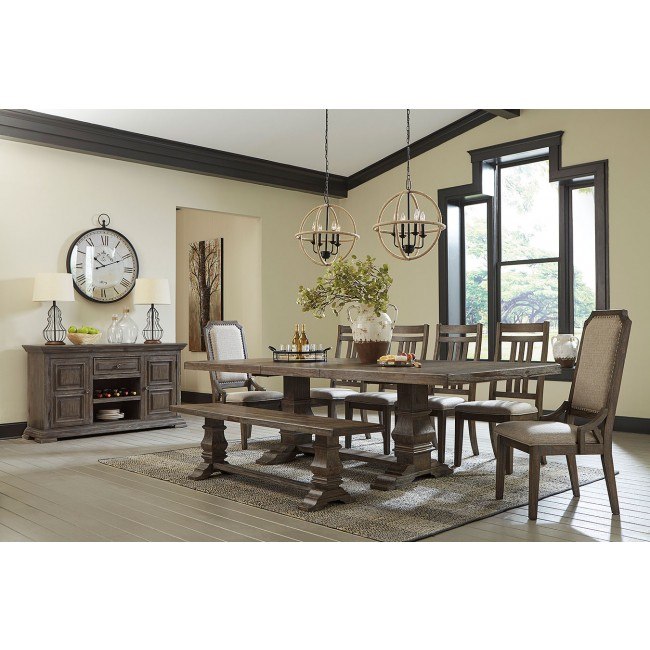 Wyndahl Dining Room Set W Bench Signature Design Furniture Cart