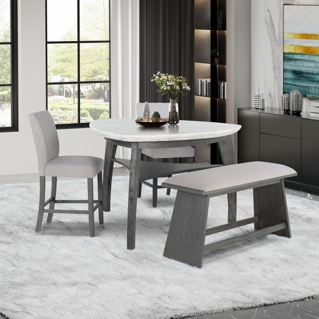 D8192 Counter Height Dining Room Set w/ Bench