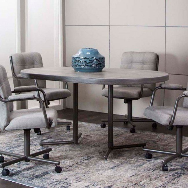 Oval laminate deals dining table