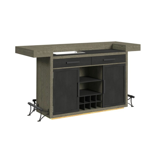 Jemma Home Bar w/ LED Lighting