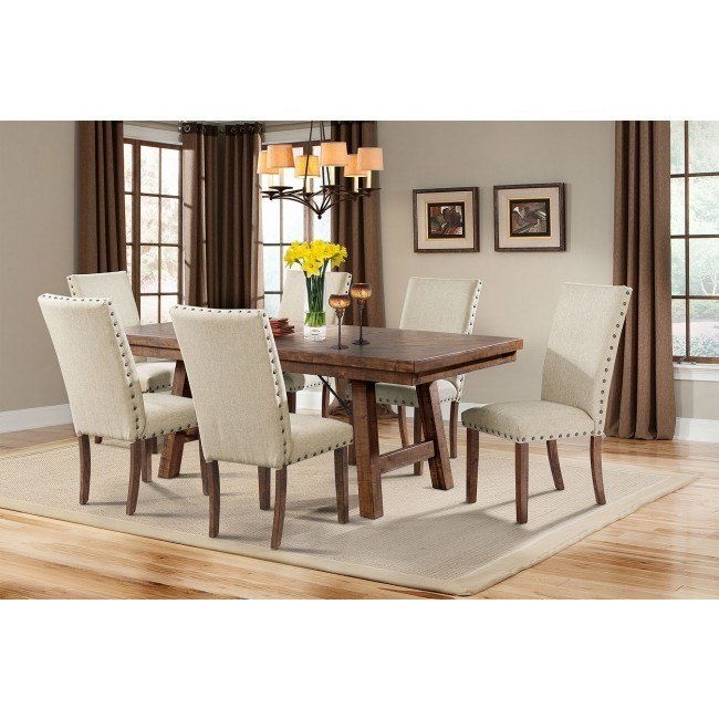 Dining room set with sales tufted chairs