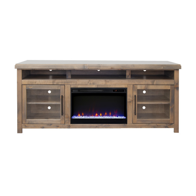 Dakota Barnwood 77-inch Fireplace Console