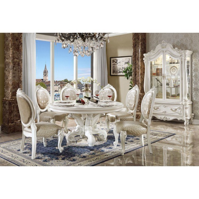 Versailles Round Dining Room Set Acme Furniture Furniture Cart