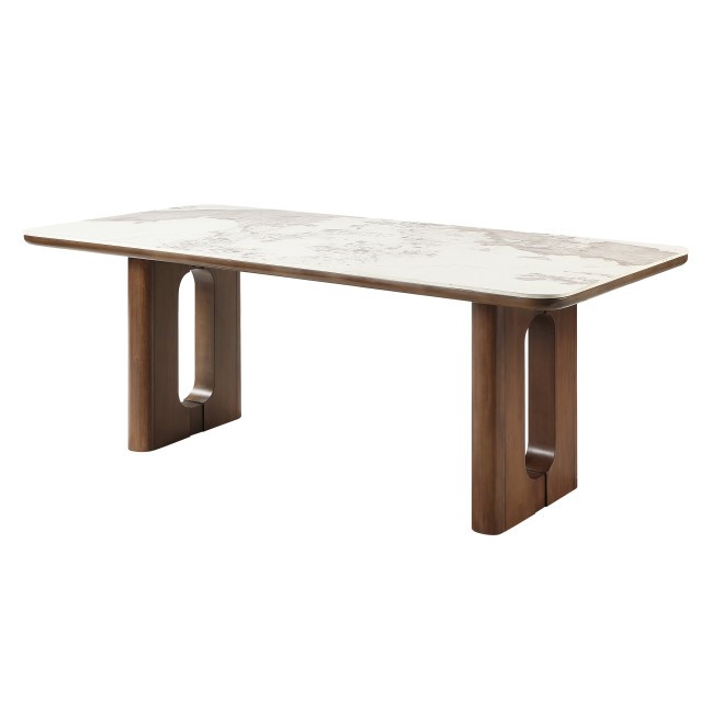 Harvey Rectangular Dining Table w/ Ceramic Top