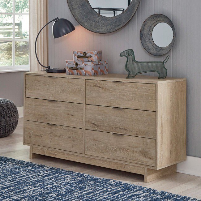 Oliah Six Drawer Dresser Signature Design | Furniture Cart